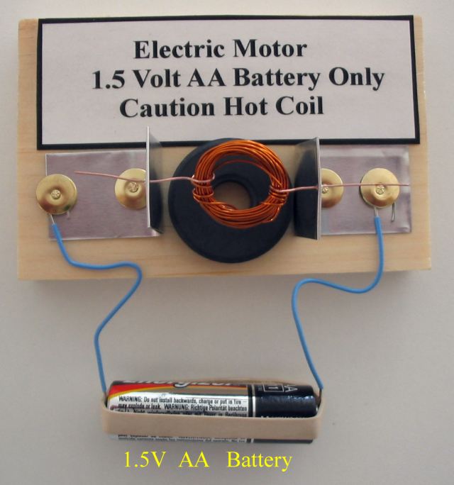 simple electric motor science project