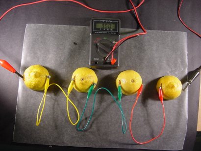 Lemon Battery Data Chart