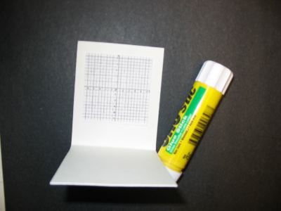 graph paper on card